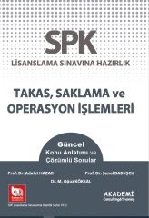 Akademi SPK Takas, Saklama ve Operasyon İşlemleri Akademi Consulting Yayınları