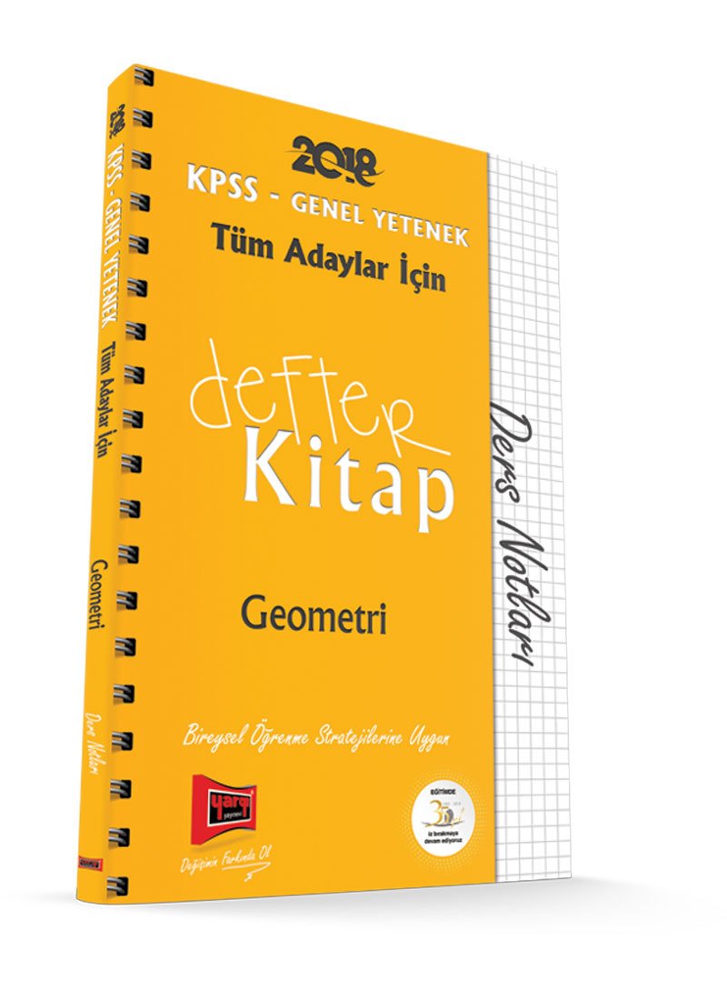 Yargı 2018 KPSS Tüm Adaylar Defter Kitap Geometri Ders Notları Yargı Yayınları