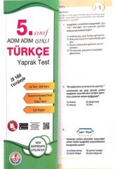 SÜPER FİYAT - Bilal Işıklı 5. Sınıf Türkçe Yaprak Test Adım Adım Işıklı Bilal Işıklı Yayınları