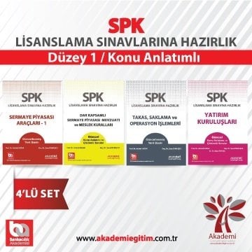 Akademi SPK Düzey-1 Konu Anlatımlı 4 lü Set Akademi Consulting Yayınları