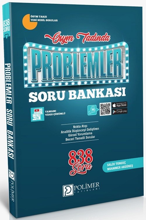 Polimer YKS TYT AYT Problemler ÖSYM Tadında Soru Bankası Polimer Yayınları