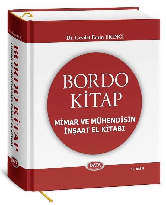 Data Bordo Kitap Mimar ve Mühendisin İnşaat El Kitabı 12. Baskı - Cevdet Emin Ekinci Data Yayınları