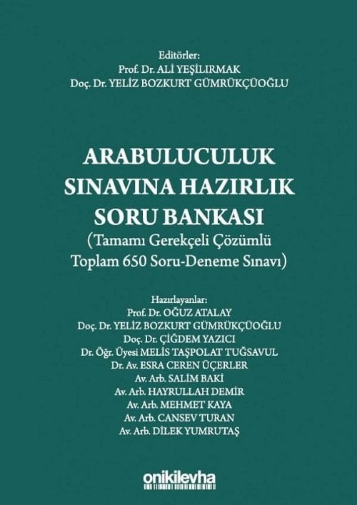 On İki Levha Arabuluculuk Sınavına Hazırlık Soru Bankası 1. Baskı On İki Levha Yayıncılık