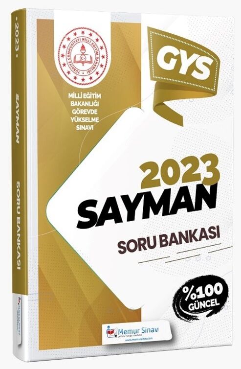 Memur Sınav 2023 GYS MEB Milli Eğitim Bakanlığı Sayman Soru Bankası Görevde Yükselme Memur Sınav