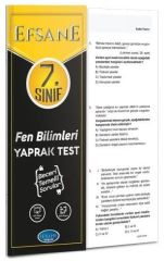 Efsane Yayınları 7. Sınıf Fen Bilimleri Yaprak Test Efsane Yayınları