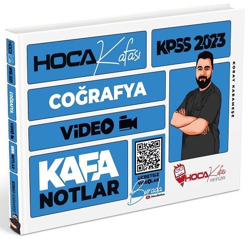 SÜPER FİYAT - Hoca Kafası 2023 KPSS Coğrafya Video Kafa Notlar - Koray Karameşe Hoca Kafası Yayınları