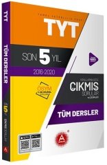 SÜPER FİYAT - A Yayınları YKS TYT Tüm Dersler Son 5 Yıl Çıkmış Sorular 2016-2020 A Yayınları