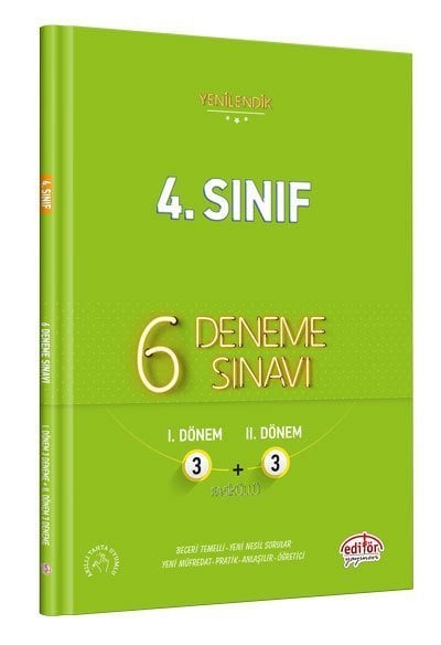 Editör 4. Sınıf 6 Deneme Fasiküllü Editör Yayınları