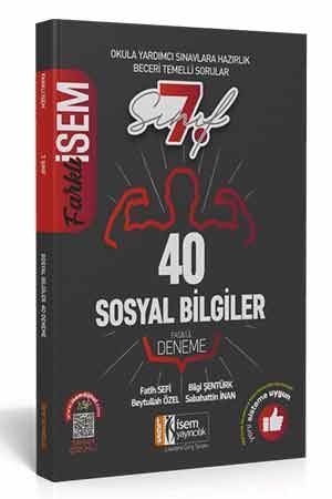 İsem 7. Sınıf Farklı İsem Sosyal Bilgiler 40 Fasikül Deneme Çözümlü İsem Yayıncılık