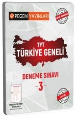 Pegem YKS TYT Türkiye Geneli Deneme Sınavı-3 Pegem Akademi Yayınları