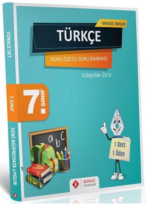 SÜPER FİYAT - Sonuç 7. Sınıf Türkçe Konu Özetli Soru Bankası Seti Sonuç Yayınları