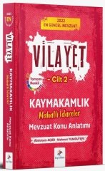 Dizgi Kitap 2022 Kaymakamlık VİLAYET Mahalli İdareler Mevzuat Konu Anlatımı Cilt 2 Dizgi Kitap Yayınları