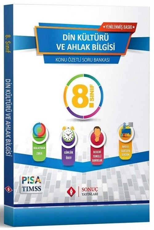 Sonuç 8. Sınıf Din Kültürü ve Ahlak Bilgisi Konu Özetli Soru Bankası Sonuç Yayınları