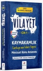 Dizgi Kitap Kaymakamlık VİLAYET Türkiye'nin İdari Yapısı Mevzuat Konu Anlatımı Cilt 1 Dizgi Kitap Yayınları