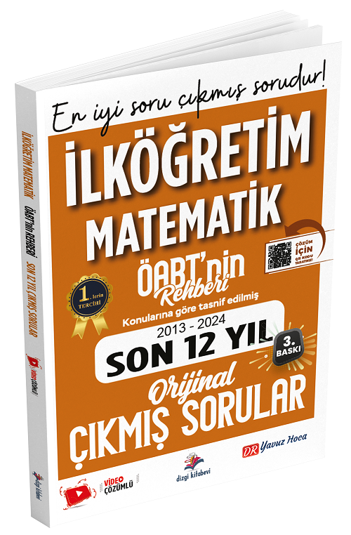 Dizgi Kitap 2025 ÖABT MEB-AGS nin Rehberi İlköğretim Matematik Öğretmenliği Çıkmış Sorular Son 12 Yıl Çözümlü - Yavuz Hoca Dizgi Kitap Yayınları