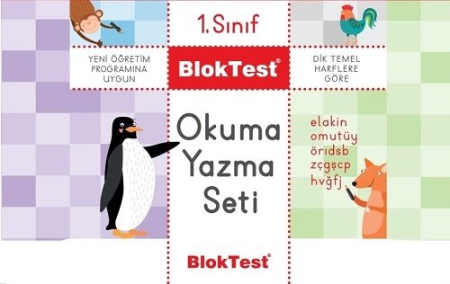 Blok Test 1. Sınıf Okuma Yazma Seti (15 Parça) Blok Test Yayınları