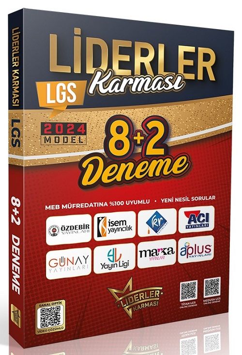 Liderler Karması 8. Sınıf LGS Tüm Dersler 8+2 Deneme Video Çözümlü Liderler Karması