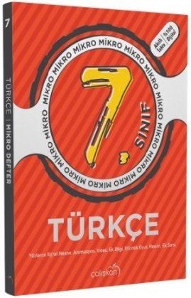 Çalışkan 7. Sınıf Türkçe Mikro Defter Çalışkan Yayınları