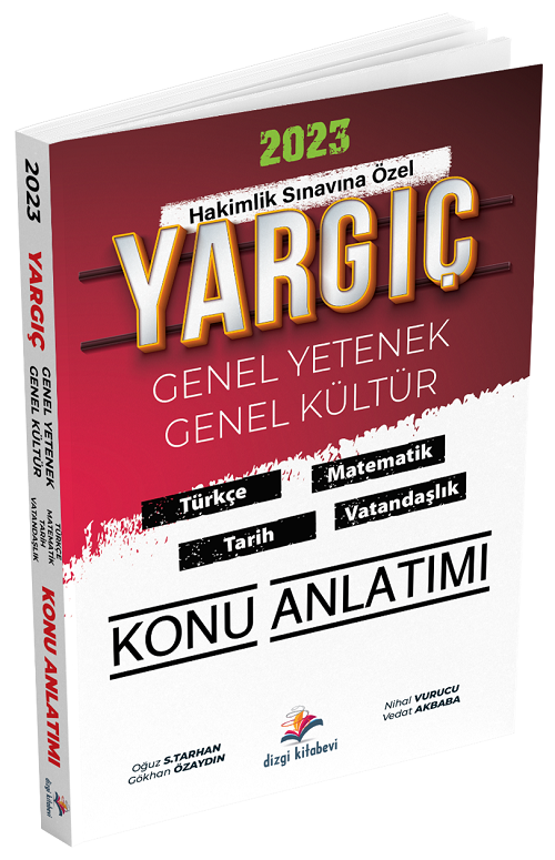 Dizgi Kitap 2023 YARGIÇ Adli İdari Hakimlik Genel Yetenek Genel Kültür Yargıç Konu Anlatımı Dizgi Kitap