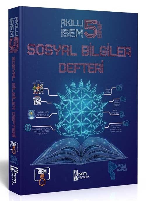 İsem 5. Sınıf Akıllı İsem Sosyal Bilgiler Defteri İsem Yayıncılık