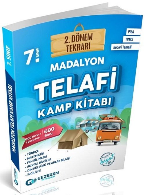 Gezegen 7. Sınıf 2. Dönem Tüm Dersler Madalyon Telafi Kamp Kitabı Gezegen Yayınları