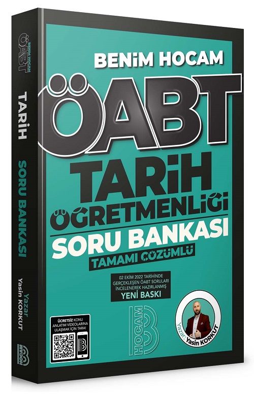 Benim Hocam ÖABT Tarih Öğretmenliği Soru Bankası Çözümlü - Yasin Korkut Benim Hocam Yayınları