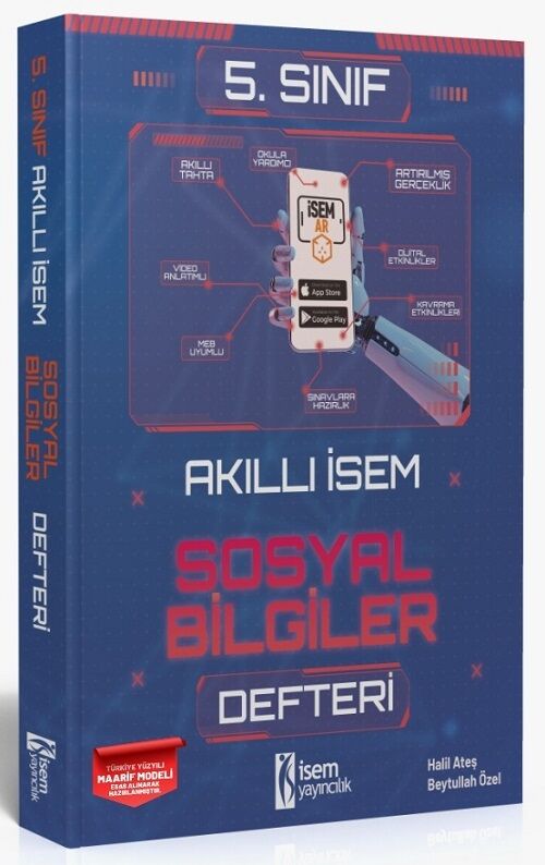 İsem 5. Sınıf Akıllı İsem Sosyal Bilgiler Defteri İsem Yayıncılık