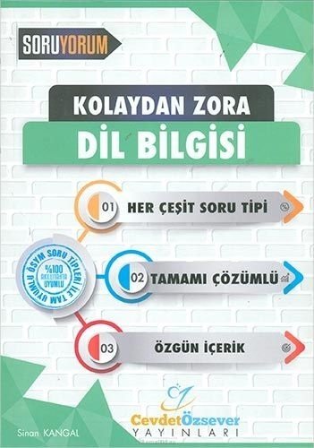 SÜPER FİYAT - Cevdet Özsever Dil Bilgisi Kolaydan Zora Soru Bankası Çözümlü Cevdet Özsever Yayınları