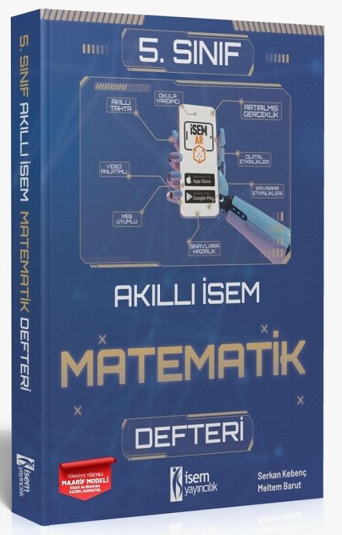 İsem 5. Sınıf Akıllı İsem Matematik Defteri İsem Yayıncılık