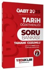 Yediiklim 2025 ÖABT Tarih Öğretmenliği Soru Bankası Çözümlü - Yasin Korkut Yediiklim Yayınları