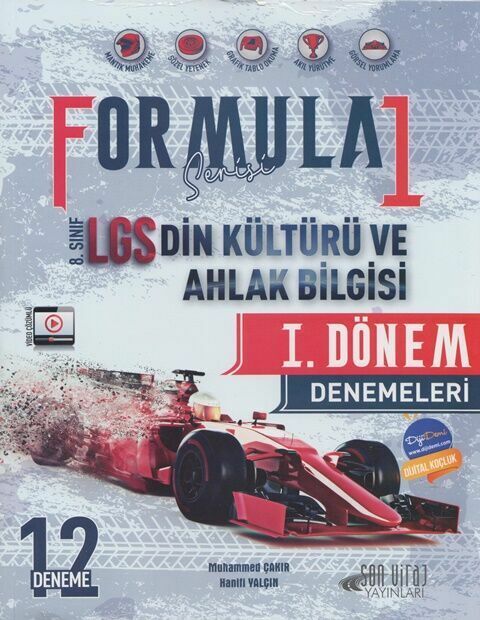 Son Viraj 8. Sınıf LGS 1. Dönem Din Kültürü ve Ahlak Bilgisi Formula 12 Deneme Son Viraj Yayınları