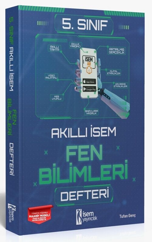 İsem 5. Sınıf Akıllı İsem Fen Bilimleri Defteri İsem Yayıncılık