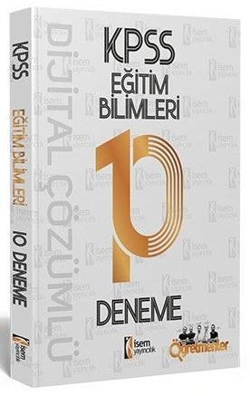 SÜPER FİYAT - İsem 2021 KPSS Eğitim Bilimleri 10 Deneme Dijital Çözümlü İsem Yayınları