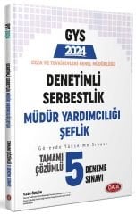 Data 2024 GYS Ceza ve Tevkifevleri Denetimli Serbestlik Müdür Yardımcılığı, Şeflik 5 Deneme Çözümlü Görevde Yükselme Data Yayınları