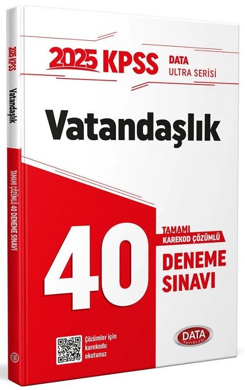 Data 2025 KPSS Vatandaşlık Ultra 40 Deneme Çözümlü Data Yayınları