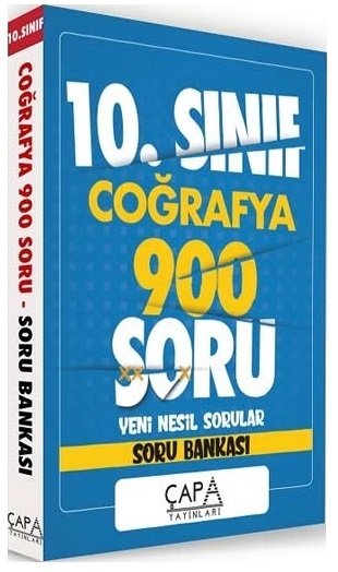 Çapa 10. Sınıf Coğrafya Soru Bankası 900 Soru Çapa Yayınları