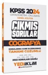 Yediiklim 2024 KPSS Lise Ortaöğretim Ön Lisans Coğrafya Çıkmış Sorular Konularına Göre Çözümlü Yediiklim Yayınları