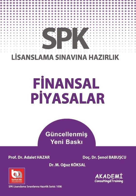 Akademi SPK Finansal Piyasalar Akademi Consulting Yayınları