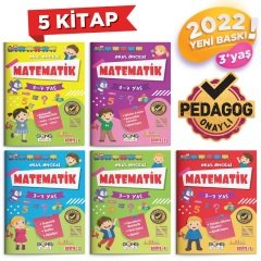 Gong Çocuk Okul Öncesi Matematik 3-7 Yaş 5 Kitap Set Gong Çocuk