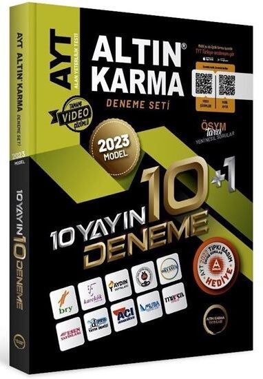 Altın Karma 2023 YKS AYT 10+1 Deneme Seti Video Çözümlü Altın Karma Yayınları