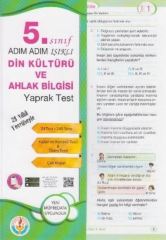 SÜPER FİYAT - Bilal Işıklı 5. Sınıf Din Kültürü ve Ahlak Bilgisi Yaprak Test Adım Adım Işıklı Bilal Işıklı Yayınları