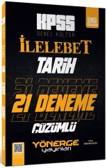 Yönerge KPSS Tarih İlelebet 21 Deneme Dijital Çözümlü Yönerge Yayınları