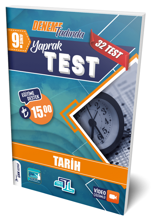 Tümler 9. Sınıf Tarih Yaprak Test Video Çözümlü Tümler Yayınları