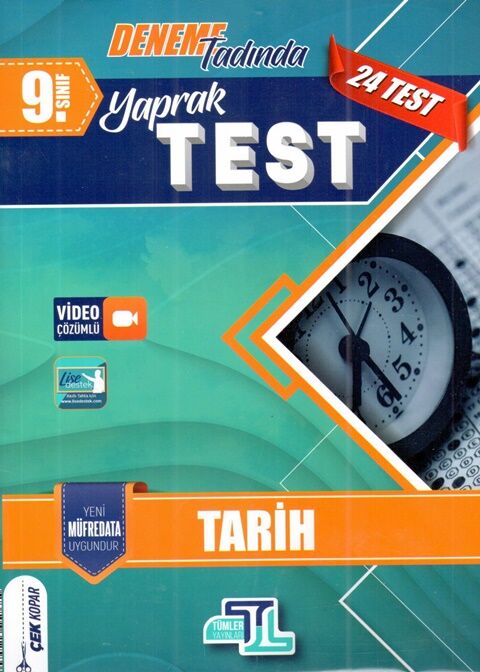 Tümler 9. Sınıf Tarih Yaprak Test Video Çözümlü Tümler Yayınları