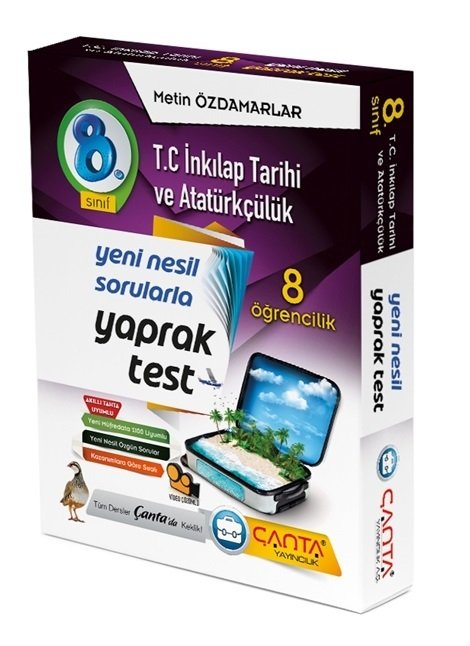 Çanta 8. Sınıf TC İnkılap Tarihi ve Atatürkçülük 8 Öğrencilik Kutu Yaprak Test Çanta Yayınları