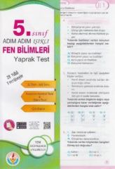 SÜPER FİYAT - Bilal Işıklı 5. Sınıf Fen Bilimleri Yaprak Test Adım Adım Işıklı Bilal Işıklı Yayınları