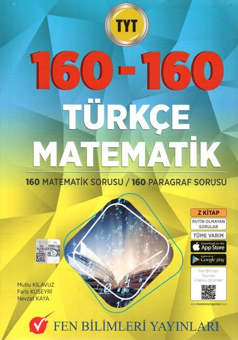 Fen Bilimleri YKS TYT 160 Matematik 160 Türkçe Soru Bankası Fen Bilimleri Yayıncılık