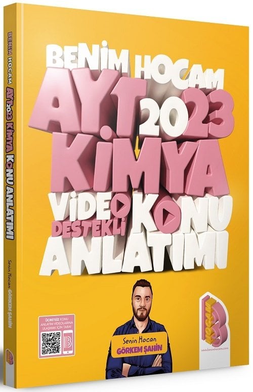 Benim Hocam 2023 YKS AYT Kimya Video Destekli Konu Anlatımı - Görkem Şahin Benim Hocam Yayınları