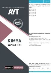 Pegem YKS AYT Kimya Yaprak Test Pegem Akademi Yayınları