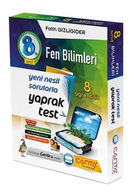 Çanta 8. Sınıf Fen Bilimleri 8 Öğrencilik Yaprak Test Çanta Yayınları